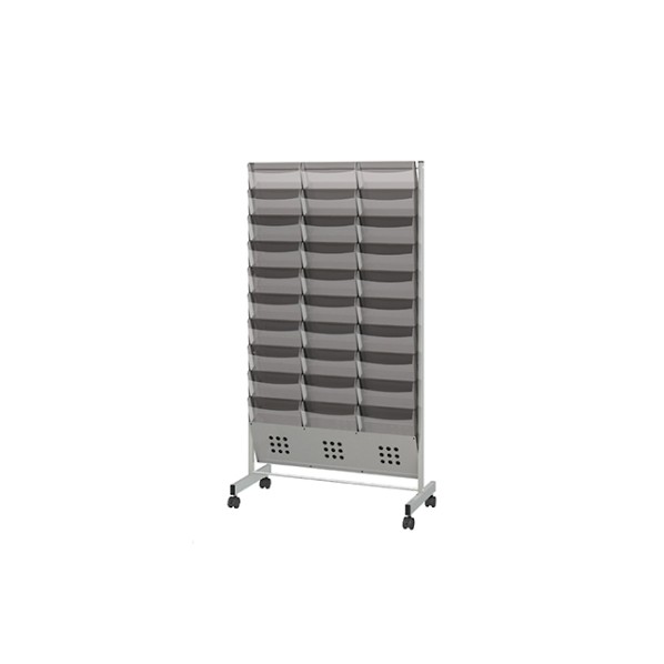 アズワン カタログスタンドA4 10段 3列 W78&times;D35&times;H140cm 61-213-2-3 61-7240-79 1点｜DIY FACTORY ONLINE SHOP