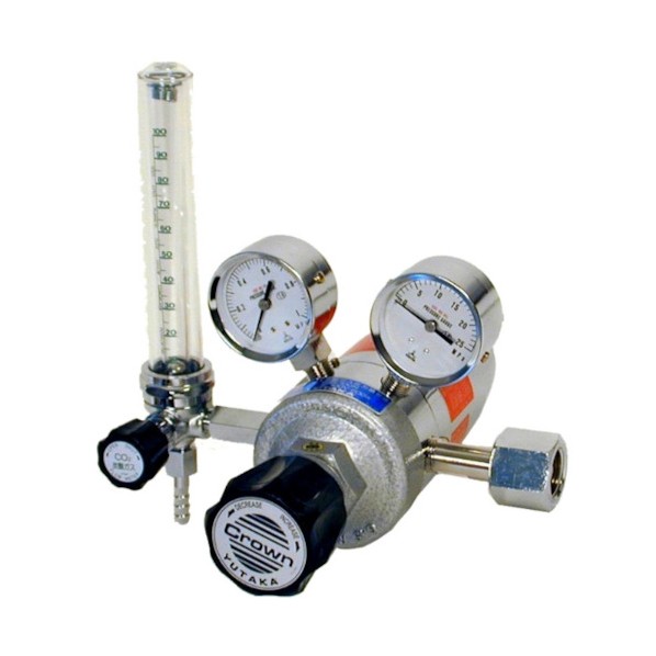 ※法人専用品※ユタカ 炭酸ガス用流量計付ヒーター内蔵圧力調整器 FCR-50N FCR-50N 1点｜DIY FACTORY ONLINE SHOP