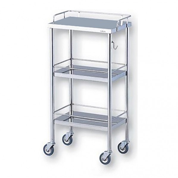 アズワン カラフルミニワゴン シルバー 450×300×850 0-1513-01