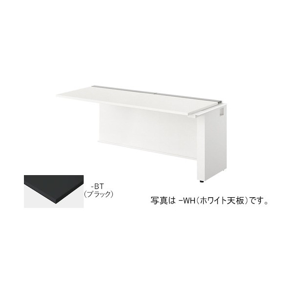 ベンチデスク 天板：ブラック/本体：クリアーホワイト MF1607R-WBT 1台