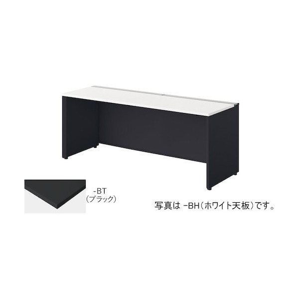 涼み台事務机 天板：黒いこと/本体：黒いこと MF1806K-BBT 1台