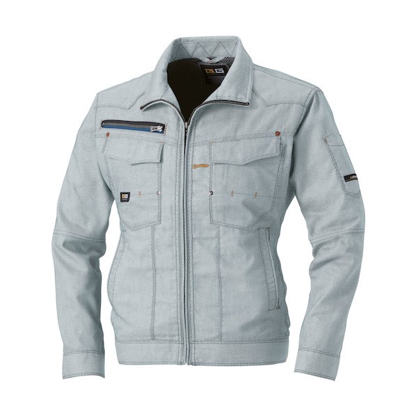 桑和 873 長袖ブルゾン シルバーグレー L シルバーグレー 873-22-L 1着