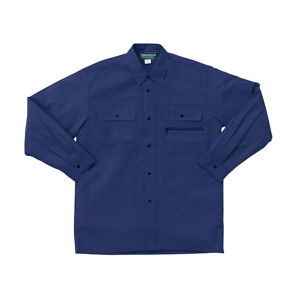 クロダルマ 長袖シャツ ネイビー L ネイビー 25067-11-L 1着