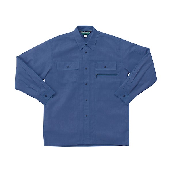 クロダルマ 長袖シャツ パープル L パープル 25067-78-L 1着