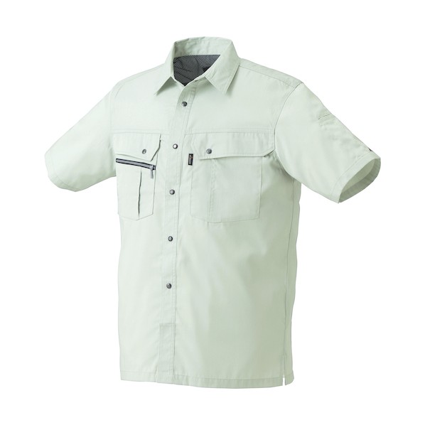 クロダルマ 半袖シャツ(脇スリット) シルバーグレー LL シルバーグレー 26493-40-LL 1着