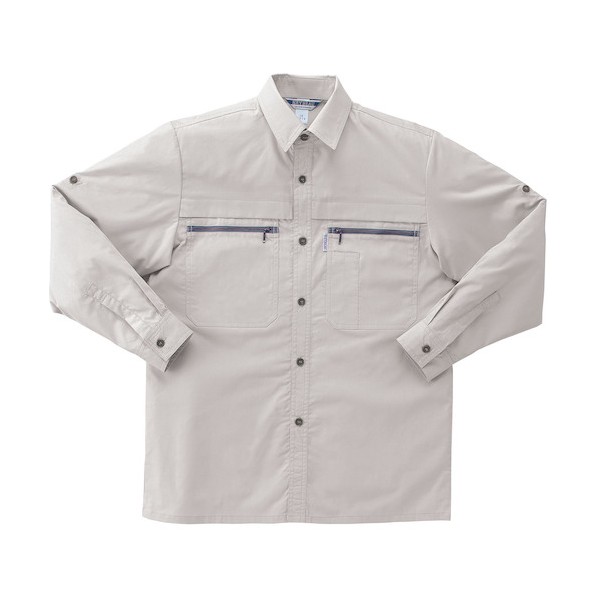 クロダルマ 長袖シャツ ライトグレー L ライトグレー 2516-40-L 1着