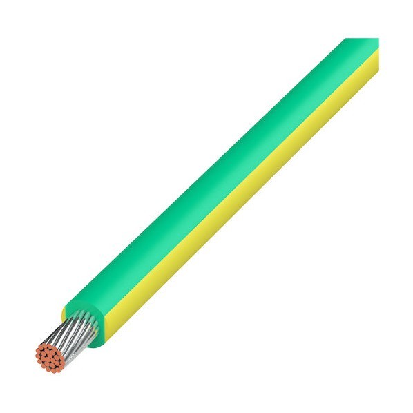 UL耐熱ビニル絶縁電線 緑/黄 UL1007 AWG16 GR-YL (305M) 1巻