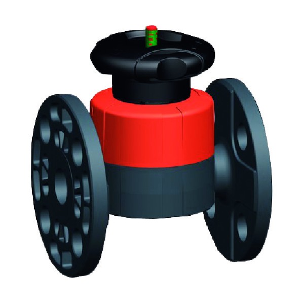 手動ダイヤフラムバルブ PVC/EPDM F式 40A 161517916 1点