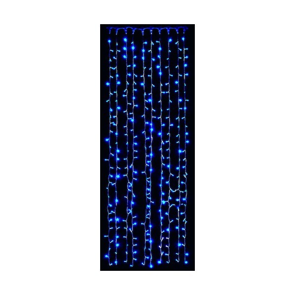 グリーンクロス LEDカーテンライト2C 300球 ブルー 6300045130 1個