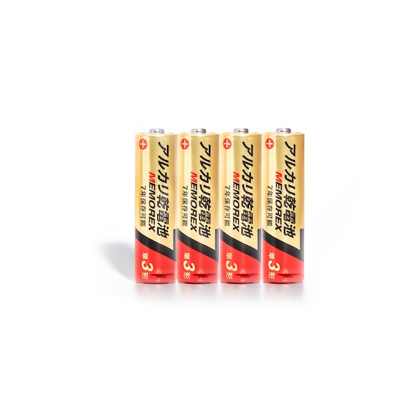 グリーンクロス MEMOREXアルカリ電池 単3形 LR6-4S7 720本セット 6300044190 720本