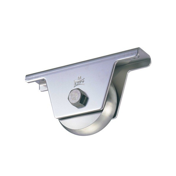 ※法人専用品※ヨコヅナ 440Cベアリング入 ステンレス重量戸車 山R車型 100mm JCS-1008 1個｜DIY FACTORY ONLINE SHOP