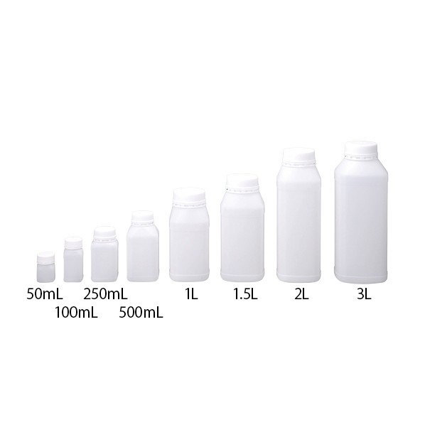 アズワン セキュリティーボトル 角型 500ml 1-1547-04 100本