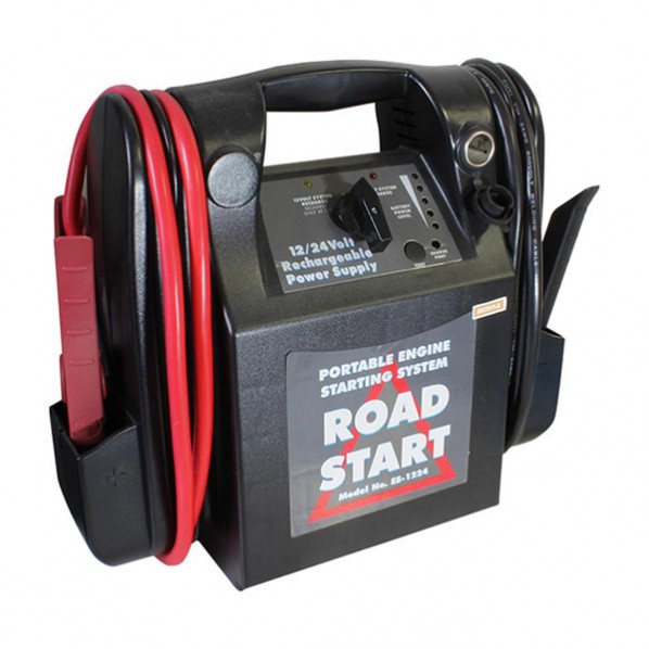 ※法人専用品※ムサシ・トレイディング・オフィス 12V・24V兼用ブースターパック ES-1224M-OBD 170×350×400mm ES-1224M-OBD 1個|DIY FACTORY ONLINE SHOP
