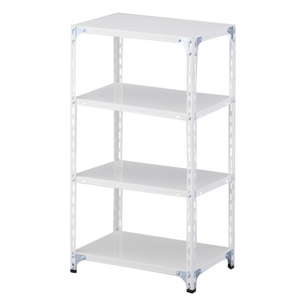 アズワン スチールラック 600&times;400&times;1200mm ホワイト 1-2159-04｜DIY FACTORY ONLINE SHOP