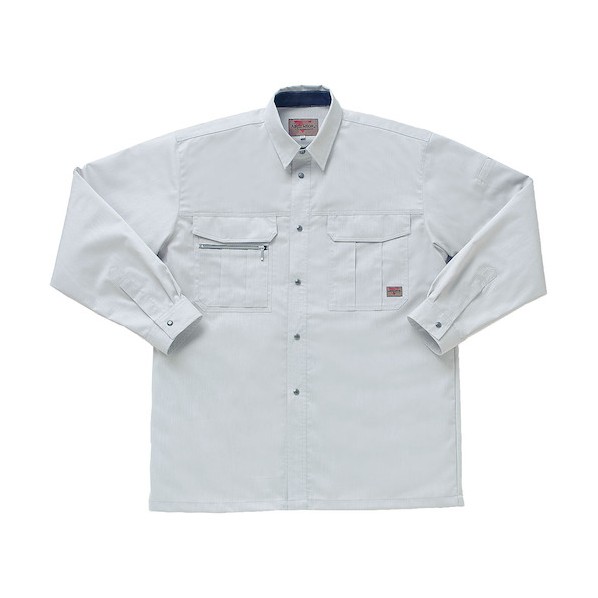 クロダルマ 長袖シャツ シルバー S シルバー 25508-40-S 1着