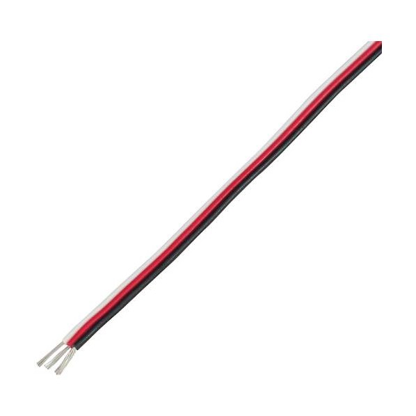 細径並列線 KFC 0．1SQ X 3C 100M 木管巻 白/赤/黒 KFC 0.1SQ X 3C 100M R