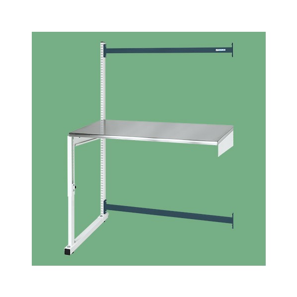 カスタマイズ作業台 ワーテック(WTC/均等耐荷重150kg/ステンレス天板) WTC-1275SU4LWD 1台