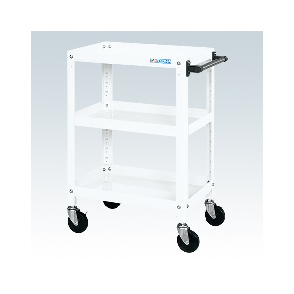 スーパーワゴン(ゴム車/H880/3段タイプ/ねじ込み式キャスター) SAS-75883RW 1台｜DIY FACTORY ONLINE SHOP
