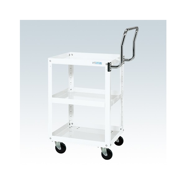 スーパーワゴン(ナイロンウレタン車/H740/3段/プレート式キャスター/取手ハイタイプ) SAP-60743HTNUJW 1台 28,038円