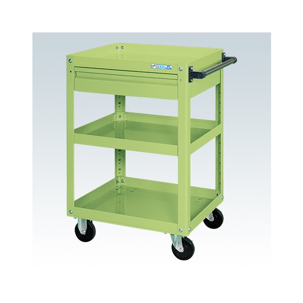 スーパーワゴン(ゴム車/プレート式キャスター/引出付) SAP-75883ARJG 1台｜DIY FACTORY ONLINE SHOP