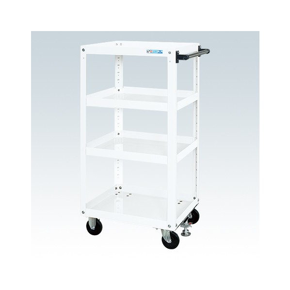 スーパーワゴン(ゴム車/H1150/4段/プレート式キャスター/フロアストッパー付) SAP-60114FRW 1台｜DIY FACTORY ONLINE SHOP