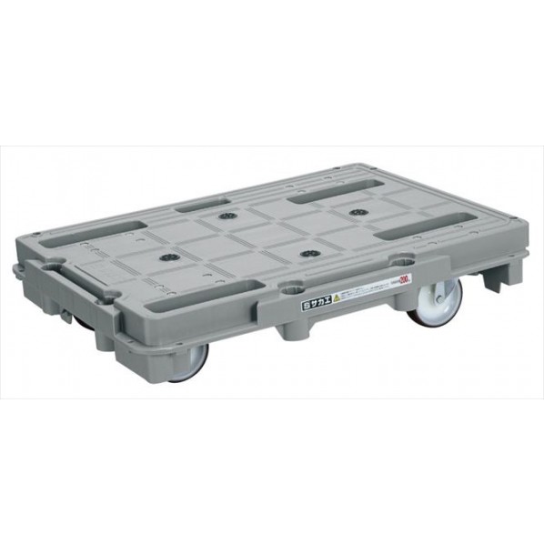 まとめ買い サカエ脂手押し車(ナイロンウレタン車SUS金具/720×520/4台書き割り) SCR-800S4 4台