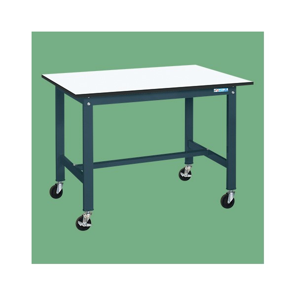 軽量作業台(KK/200kg/ポリエステル天板/キャスター付/直進安定金具無) KK-49LUB2D 1台