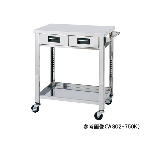 アズワン ステンレス製ワゴン 900×450×800mm 1-2720-03