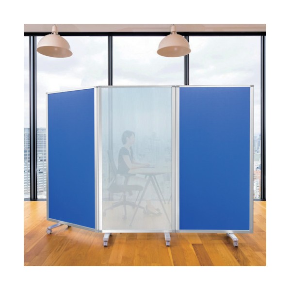 ※法人専用品※コマイ 3連スクリーン ポリカ クロス ブルー TP3-1809BN-PC1FFBB2 1点｜DIY FACTORY ONLINE SHOP
