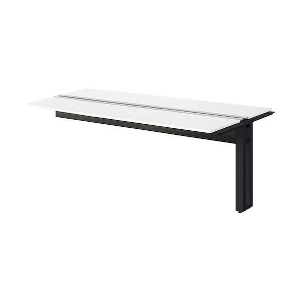 ※法人専用品※ナイキ ベンチデスク ブラック MFH2414R-BH 1台|DIY FACTORY ONLINE SHOP