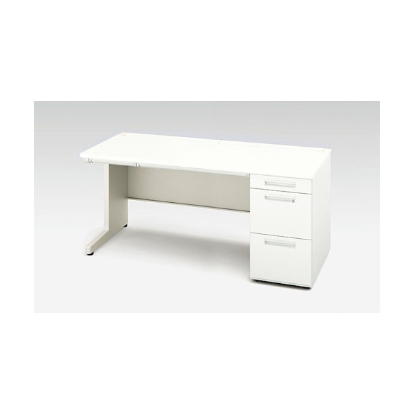 ※法人専用品※ナイキ 片袖デスク 天板:ホワイト/本体:クリアーホワイト XEHH168G-WH 1台|DIY FACTORY ONLINE SHOP