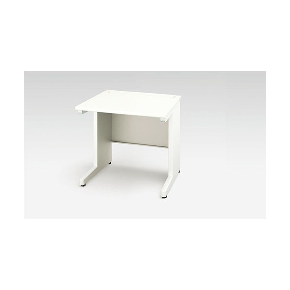 ※法人専用品※ナイキ 平デスク(引出し無し) XEHH型/天板:ホワイト 本体:クリアーホワイト/W700&times;D700&times;H720 XEHH077FDN-WH 1台｜DIY FACTORY ONLINE SHOP