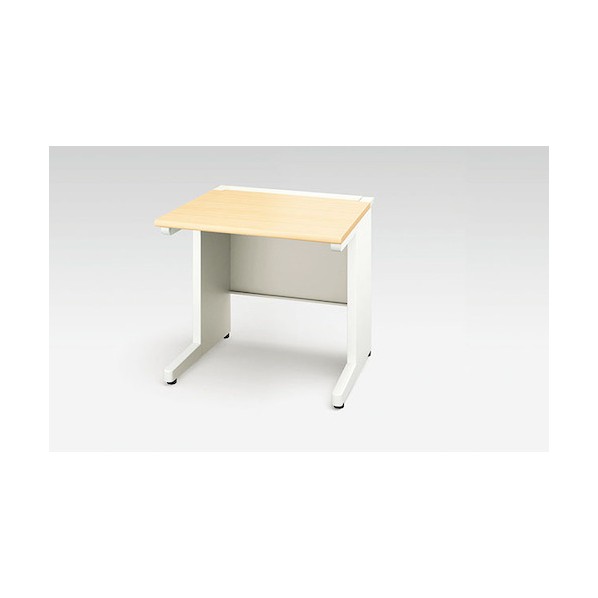 ※法人専用品※ナイキ 平デスク(引出し無し) XEHH型/天板:シルクウッド 本体:クリアーホワイト/W700&times;D700&times;H720 XEHH077FDN-WS 1台｜DIY FACTORY ONLINE SHOP