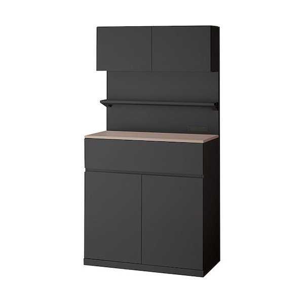 ※法人専用品※ナイキ カフェキャビネット(上部ボックス付タイプ) CF-0918BTP-BCA 1点|DIY FACTORY ONLINE SHOP