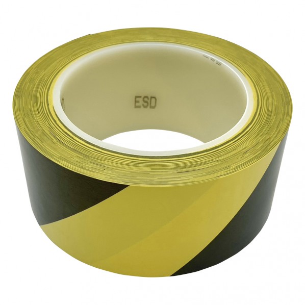 アズワン アズピュアESD PETラインテープN 50mm×33m 黄/黒 1-4808-66 5巻 17,921円