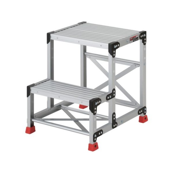 アズワン 踏台(アルミ合金製)2段 500×609×600mm 1-9523-02|DIY FACTORY ONLINE SHOP
