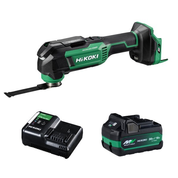 HiKOKI(ハイコーキ) 36V 申し受ける式 マルチ手道具 フルセット(独居室1個･申し受ける器付)【2604HK】 アグレッシブグリーン CV36DMA (XPZ) 1台
