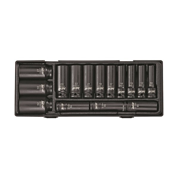JTC Auto Tools 15PCSディープインパクトソケットセット 12.7粍 JTCK4151   1仕掛ける