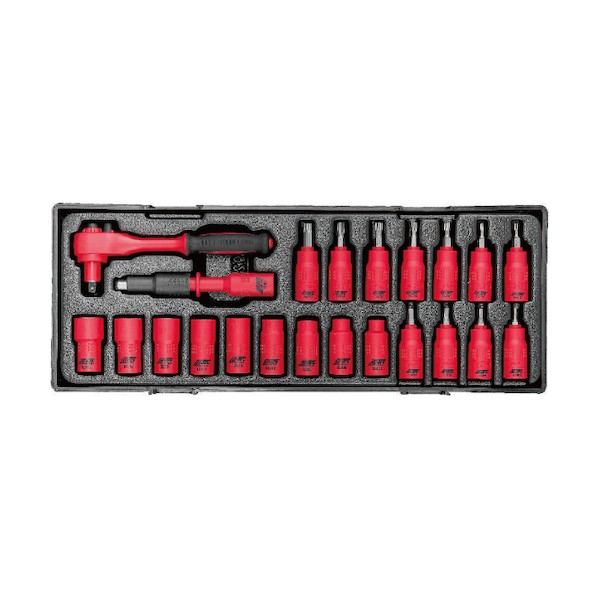 ※法人専用品※JTC Auto Tools 22PCS 絶縁ソケットセット 6.3mm JTCK9221 1セット|DIY FACTORY ONLINE SHOP