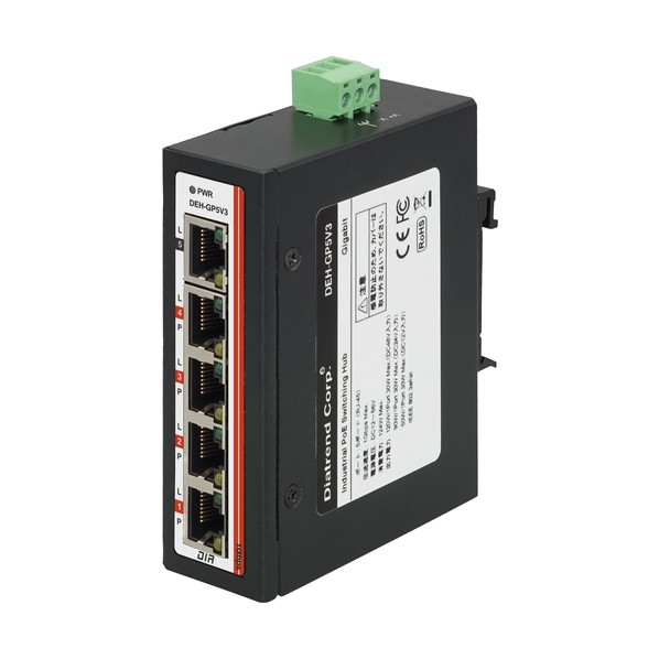 製作用PoEスイッチングこしき 5界面Giga 昇圧電気回路内蔵 DEH-GP5V3 1台