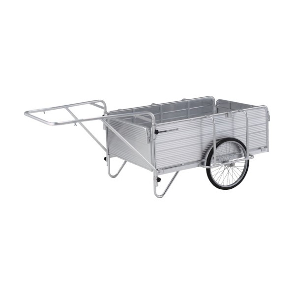 ※法人専用品※アルインコ アルミ製折りたたみ式リヤカー HK150E 1台