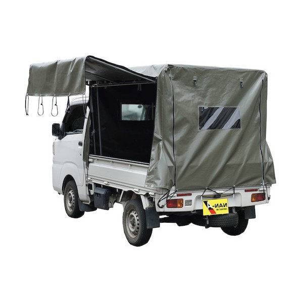 ※法人専用品※南榮工業 軽トラック用幌セット KH-7 OD オリーブドラブグリーン KHOROKH7OD 1式