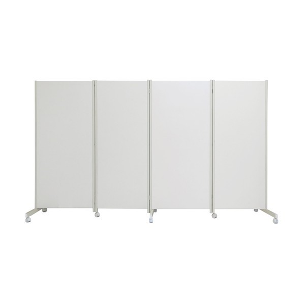 ※法人専用品※日本住器工業 折り畳みパーテーション 高さ145cm 4連 アイボリー OTP-145(4)IV 1点｜DIY FACTORY ONLINE SHOP