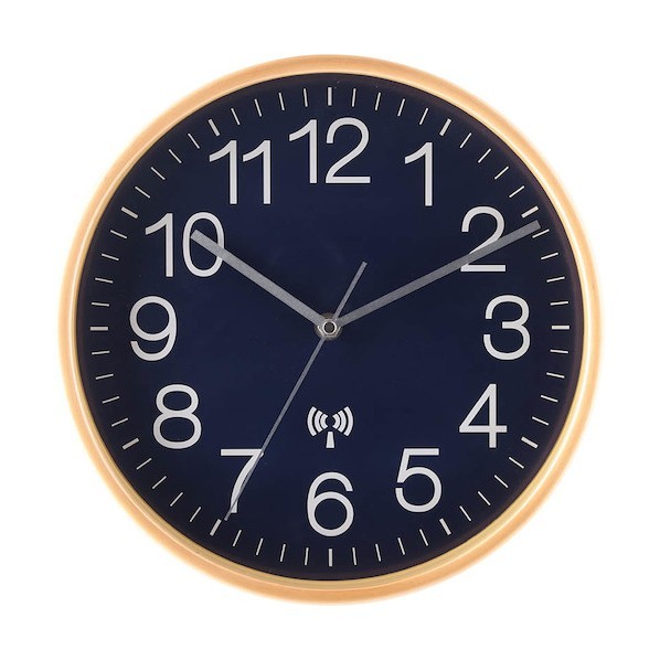 【在庫一掃セール】電波掛時計 プライウッド 28cm NV(85353) 27353 0