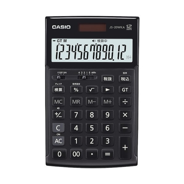 カシオ計算機 電卓 JS-20WKA-BK-N 1台|DIY FACTORY ONLINE SHOP