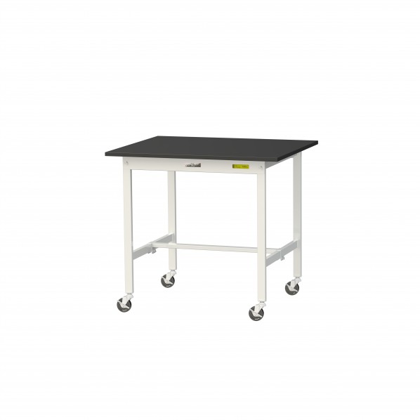 ※法人専用品※山金工業 実験用ラボテーブル 移動式 SLKC-975-BKW 1台