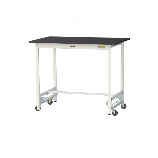 ※法人専用品※山金工業 実験用ラボテーブル ワンタッチ移動タイプ SLKUH-1275-BKW 1台｜DIY FACTORY ONLINE SHOP