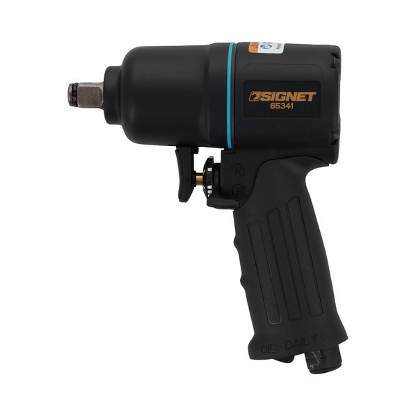 シグネット 差込角1/2SQ 軽量コンパクト型エアーインパクトレンチ ブラック/ゴールド 65341 1台|DIY FACTORY ONLINE SHOP