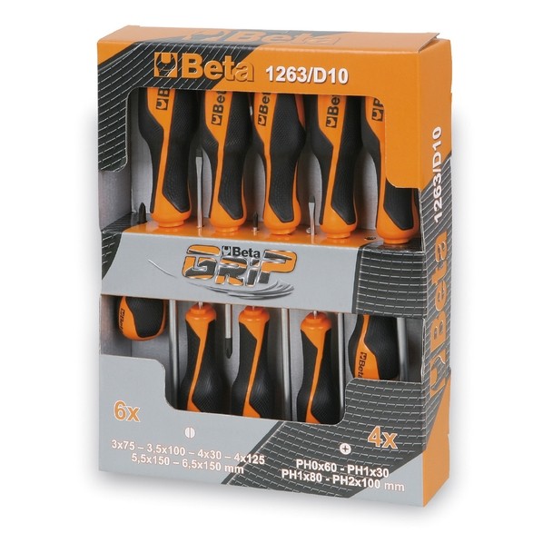 Beta ドライバーセット 10本組 1263/D10 1セット|DIY FACTORY ONLINE SHOP