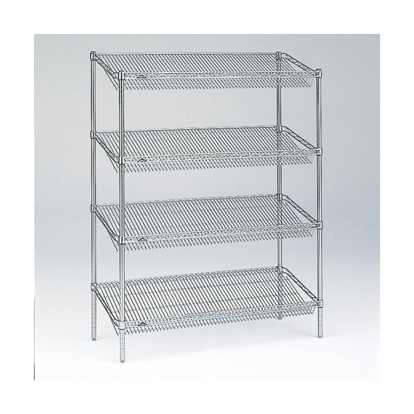 エレクター スランテッドエレクター・シェルフ　（P）　DB無　4段 W1212&times;D460&times;H1384mm ST1220STP1390N4 1台｜DIY FACTORY ONLINE SHOP